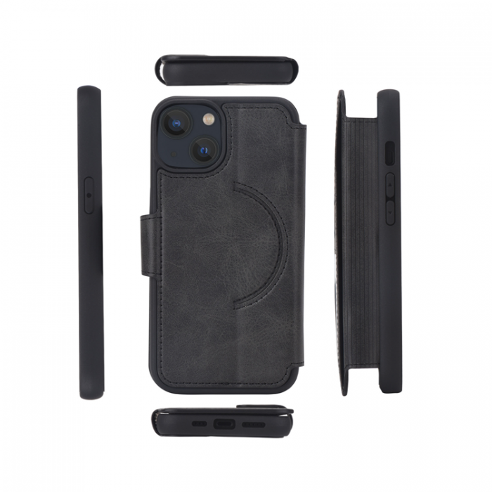 A-One Brand - iPhone 13 Plnboksfodral Magsafe Magnetic - Svart