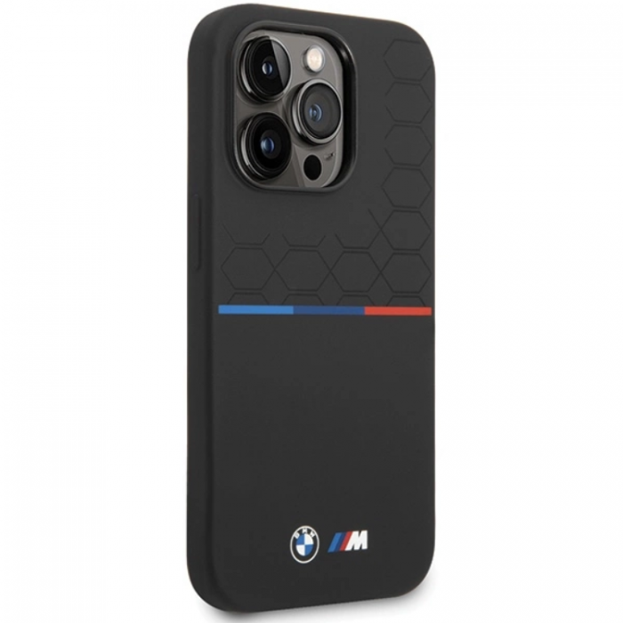 BMW - BMW iPhone 14 Pro Max Mobilskal Magsafe M Silikon Pattern