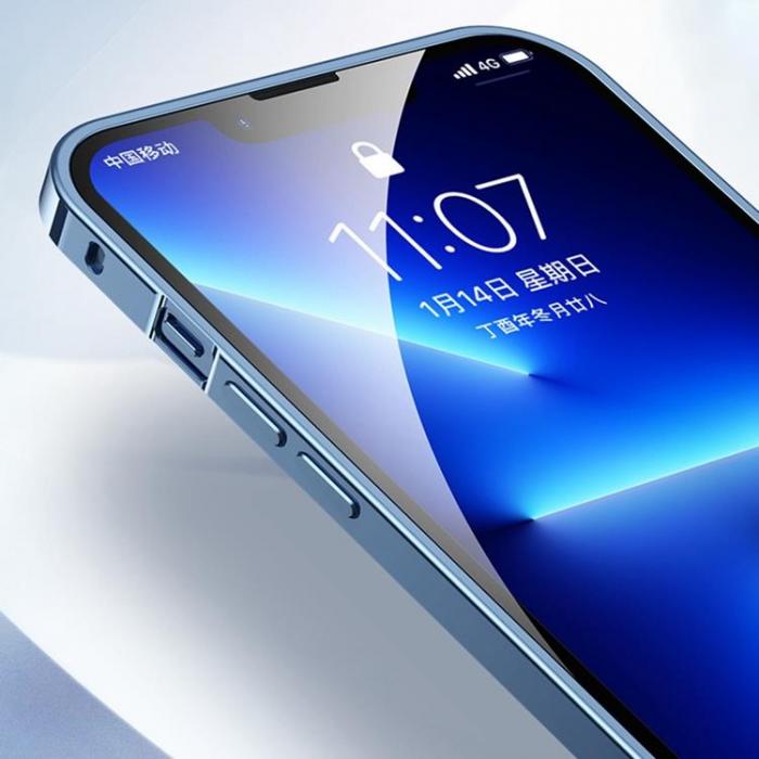 A-One Brand - iPhone 13 Pro Skal Metall Slim - Blå