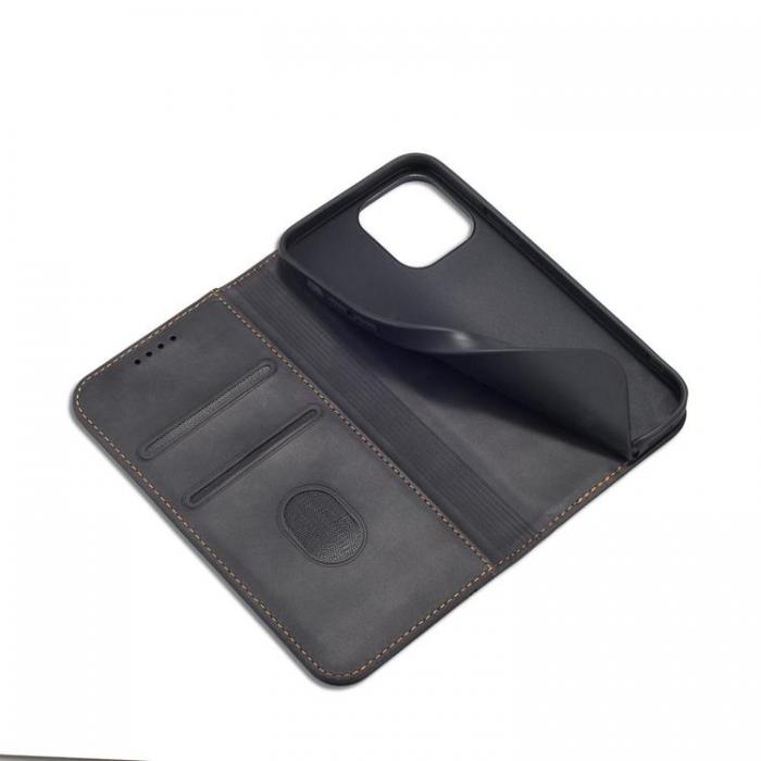 A-One Brand - iPhone 12 Pro Max Plnboksfodral Magnet Fancy - Svart