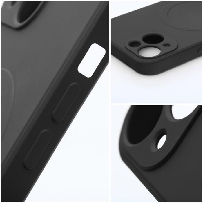 A-One Brand - iPhone 13 Mini Magsafe Skal Silikon - Svart