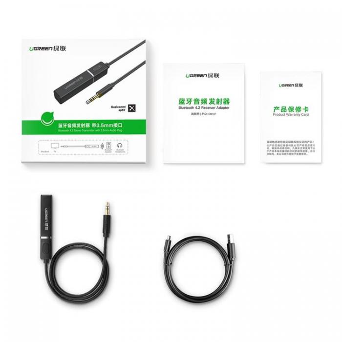 Ugreen - Ugreen Bluetooth 5.0 Audio Adapter Sndare Trdls - Svart