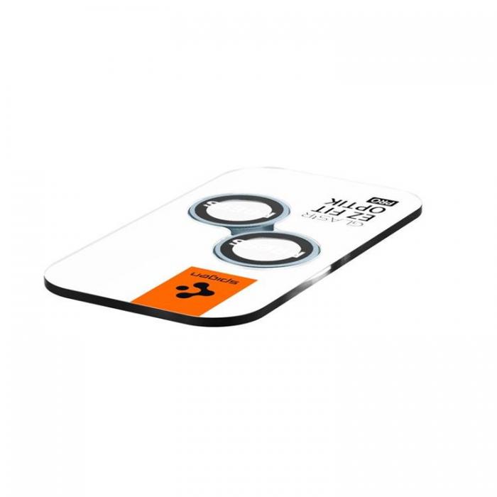 UTGATT - [2-Pack] Spigen iPhone 14/14 Plus Kameralinsskydd i Hrdat Glas - Bl