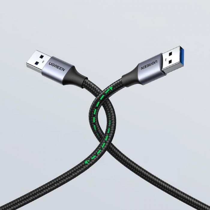 Ugreen - Ugreen USB-A Till USB-A Kabel 0.5m - Gr