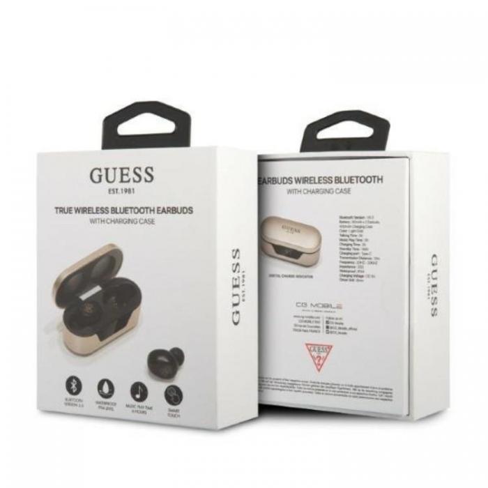 Guess - Guess TWS Bluetooth Trdlsa Hrlurar - Guld