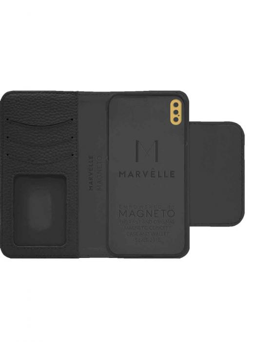 UTGATT - Marvlle N303 Plnboksfodral iPhone X/XS - MIDNIGHT BLACK