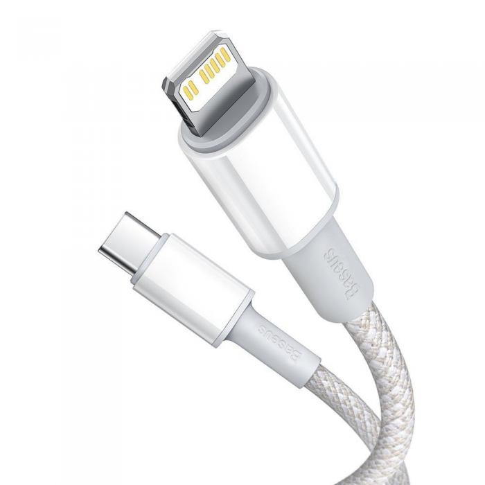 UTGATT5 - BASEUS Data Pd20W USB-C Lightning kabel 100cm Vit