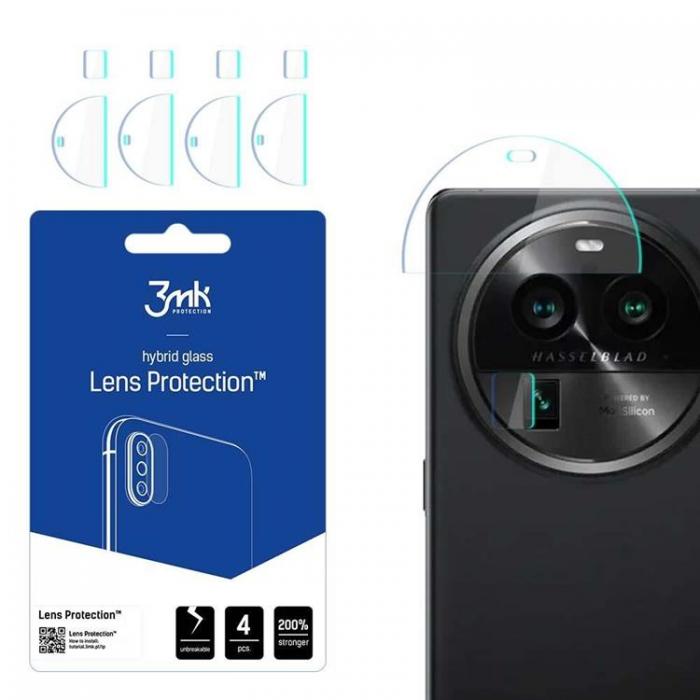 3MK - 3MK Oppo Find X6 Pro Kameralinsskydd i Hrdat Glas - Clear