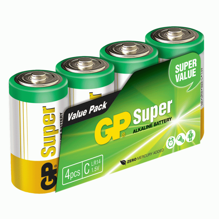 UTGATT1 - GP Super Alkaline LR14 4-pack