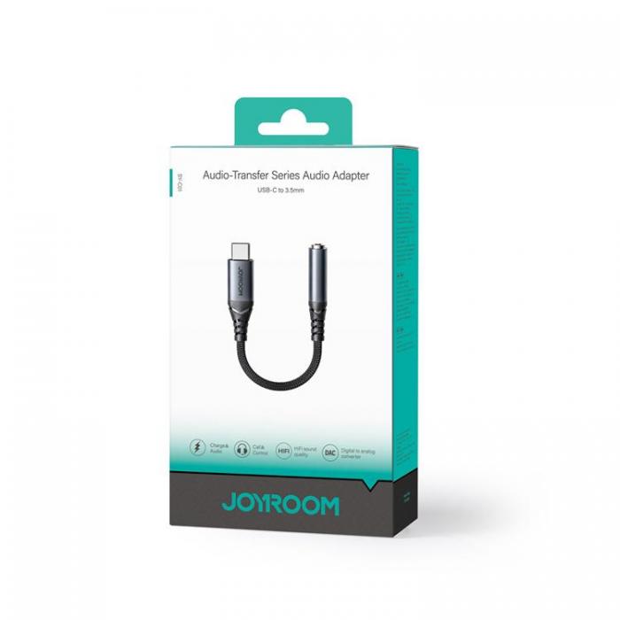 Joyroom - Joyroom USB-C DAC Adapter 3.5 mm Mini Jack - Svart