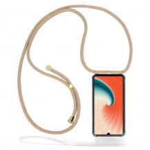 CoveredGear-Necklace - Boom Huawei Mate 20 mobilhalsband skal - Beige Cord