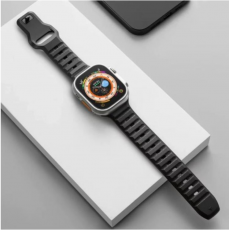A-One Brand - Apple Watch 4/5/6/7/SE/Ultra (42/44/45/49mm) Rugged Band Svart