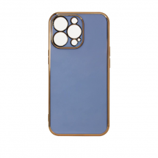 OEM - iPhone 12 Pro Max Skal Lighting Med Gelram - Blå