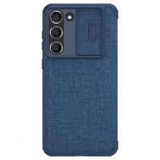 Nillkin - Nillkin Galaxy S23 Plus Plånsboksfodral Qin Cloth Pro - Blå