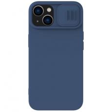 Nillkin - Nillkin iPhone 14 Skal Magsafe CamShield Silicone - Blå