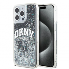 DKNY - DKNY iPhone 13 Pro Max Mobilskal Liquid Glitter Big Logo - Svart