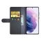 A-One Brand - Magnetisk kta Lder Fodral Galaxy S22 - Svart