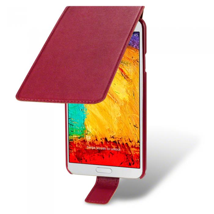 UTGATT4 - Flip Mobilvska/Fodral till Samsung Galaxy Note 3 N9000 - Rd