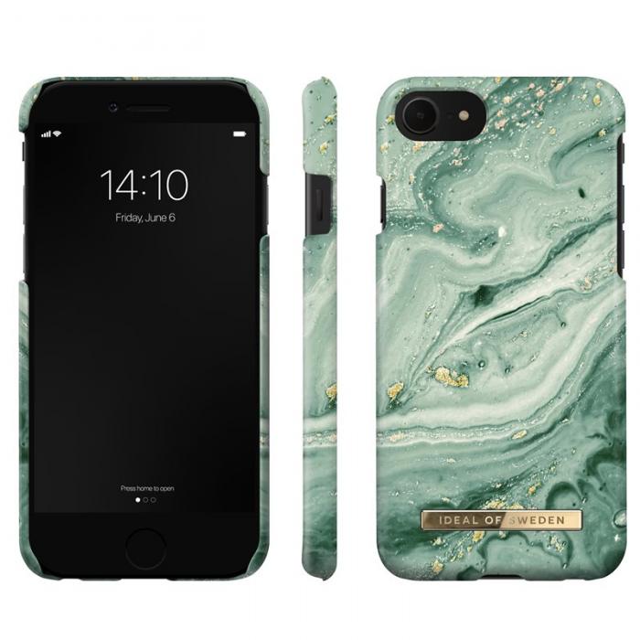 UTGATT1 - iDeal Fashion Skal iPhone 6/6S/7/8/SE 2020 - Mint Swirl Marble