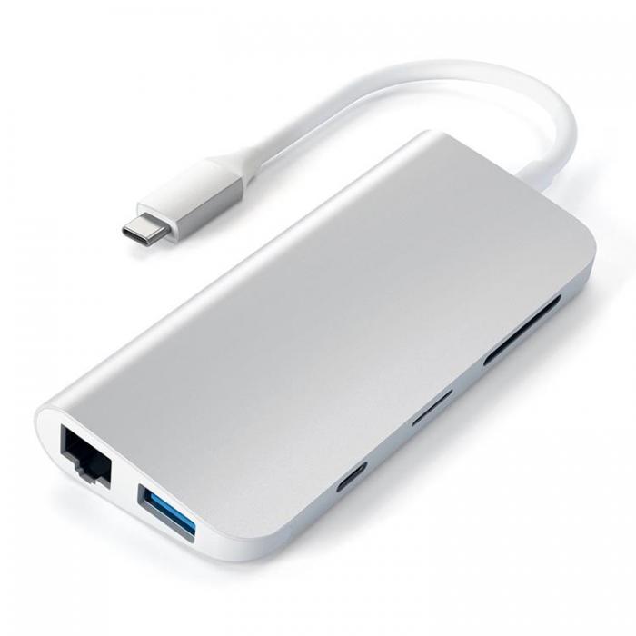 Satechi - Satechi USB-C Multimedia Adapter 4K HDMI / Mini DisplayPort - Silver