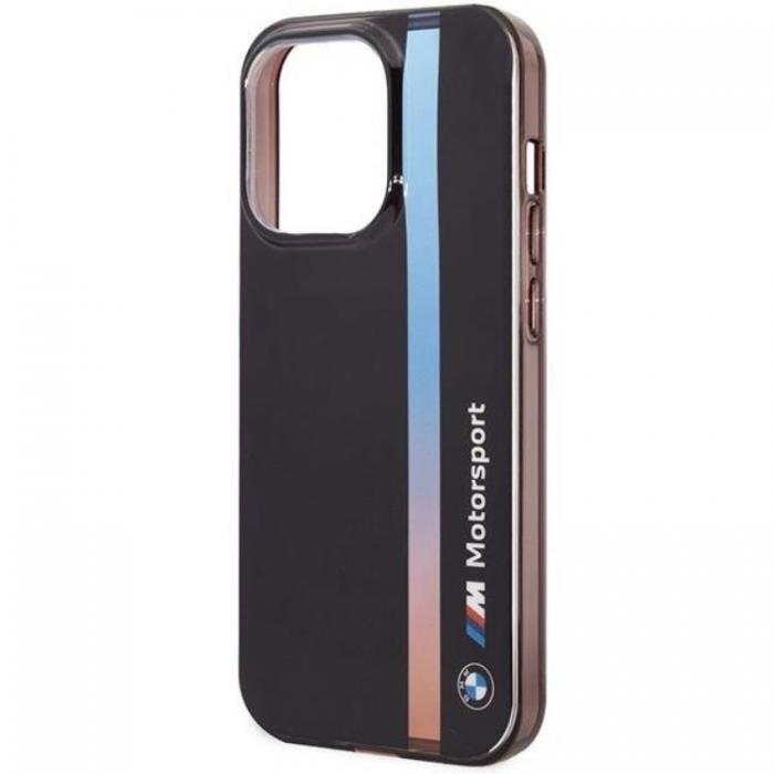 BMW - BMW iPhone 14 Pro Mobilskal IML Tricolor Stripe - Svart