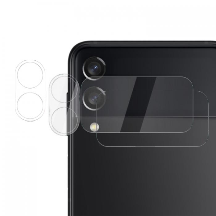 A-One Brand - [2-Pack] Galaxy Z Flip 4 Kameralinsskydd i Hrdat glas HD - Clear