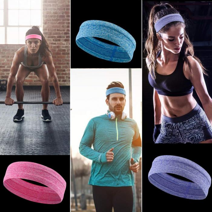 A-One Brand - Elastic Fabric Pannband Running Fitness - Rosa