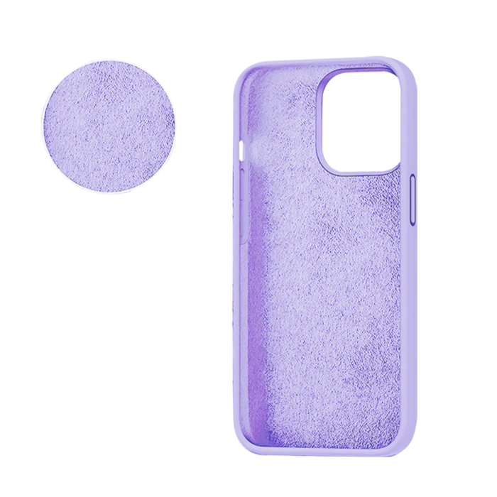 SiGN - SiGN iPhone 15 Pro Mobilskal Liquid Silikon - Lavender