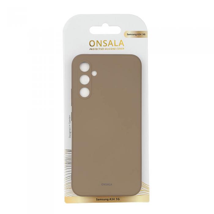 Onsala - ONSALA Galaxy A34 5G Skal Silikon - Beige
