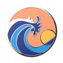 PopSockets - POPSOCKETS Enamel Ride The Wave Coral Avtagbart Grip