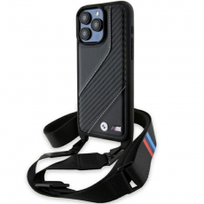 BMW - BMW iPhone 15 Pro Halsbandsskal M Edition Carbon Stripe