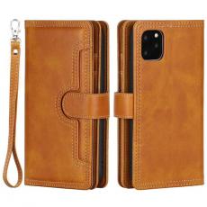 A-One Brand - iPhone 14 Plånboksfodral Äkta Läder Flip - Brun