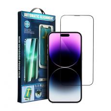 A-One Brand - iPhone 14 Pro Härdat Glas Skärmskydd Plus Applicator - Svart