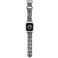 Hello Kitty - Hello Kitty Apple Watch (38/40/41mm) Armband Heads & Stripes - Svart