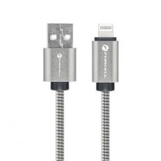 Forcell - Forcell USB-A till Lightning Kabel C236 1m - Silver