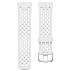 Fitbit - Fitbit Charge 5/6 Sport Band Frost White (L)