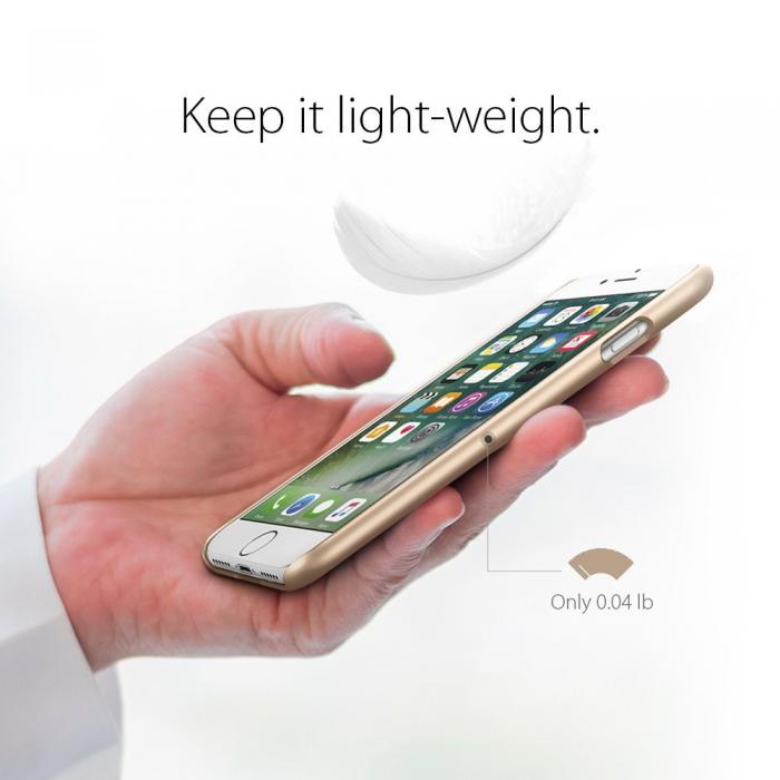 UTGATT5 - SPIGEN Thin Fit Skal till Apple iPhone 8/7 - Svart