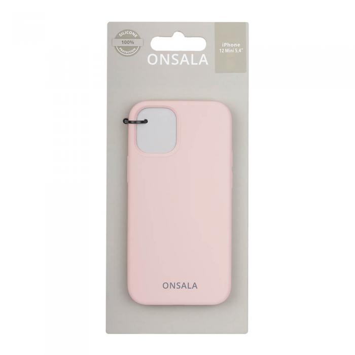 UTGATT1 - Onsala Mobilskal Silikon Sand Pink iPhone 12 Mini