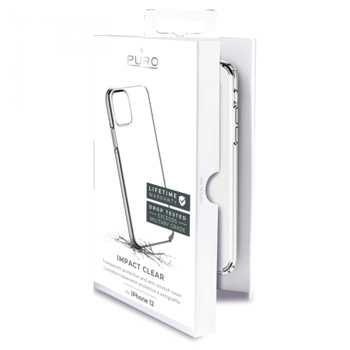 UTGATT5 - Puro Impact Clear Skal iPhone 12 Mini - Transparent