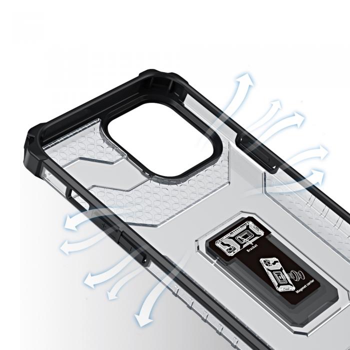 OEM - Crystal Ring Kickstand Skal iPhone 12 Pro - Rd