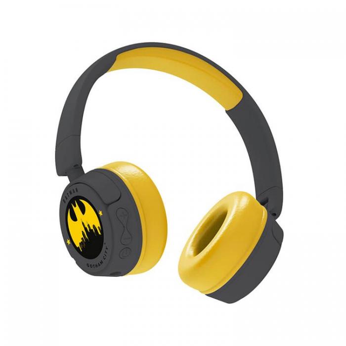 BATMAN - BATMAN Hrlur On-Ear Junior Trdls - Svart/Gul
