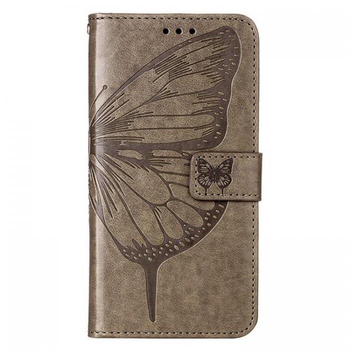 A-One Brand - iPhone 14 Pro Max Plnboksfodral Butterfly Flower Imprinted - Gr