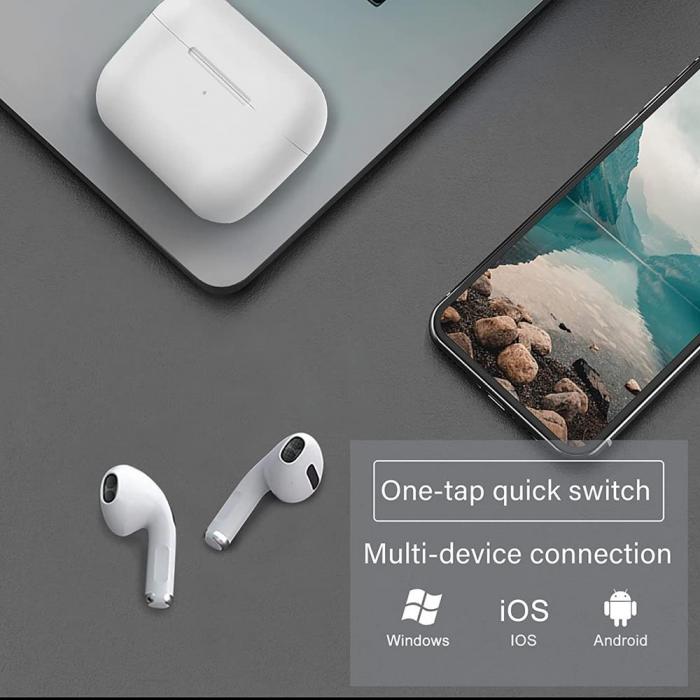 OEM - BoomPods 3 - Hrlurar med Touch och Trdls Laddning - Bluetooth