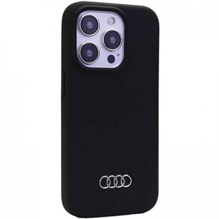 Audi - Audi iPhone 15 Pro Mobilskal Silikon - Svart