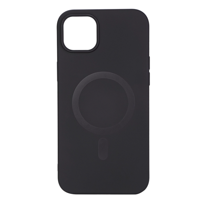 UTGATT1 - Essentials iPhone 14 Plus Mobilskal Magsafe Silikon - Svart