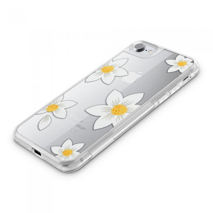 UTGATT5 - Fashion mobilskal till Apple iPhone 7 - White Flowers
