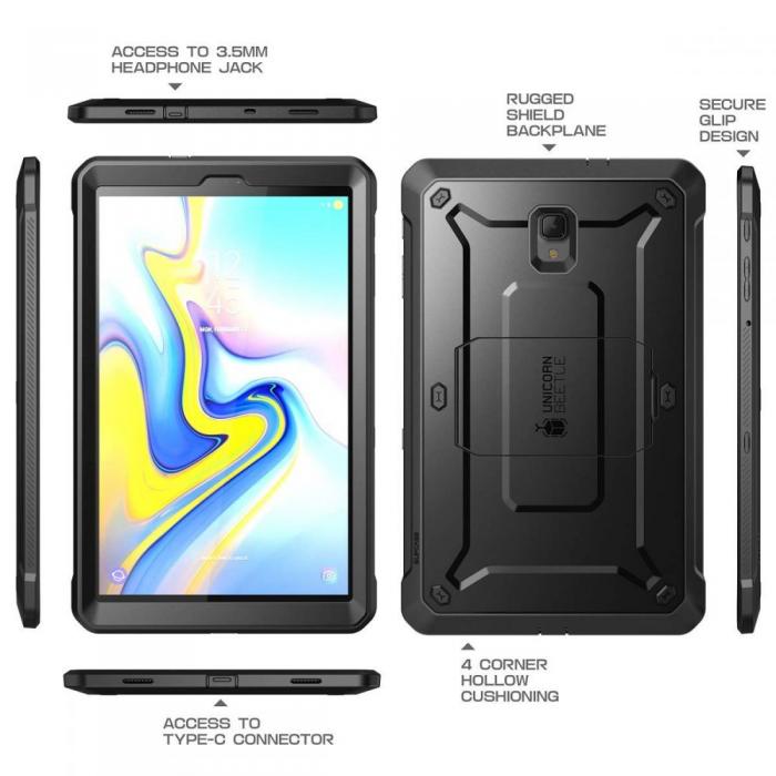 UTGATT5 - Supcase Unicorn Beetle Pro Galaxy Tab A 10,5 2018 T590 / T595 Svart