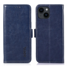 ABEEL - ABEEL iPhone 15 Plus Plånboksfodral - Blå