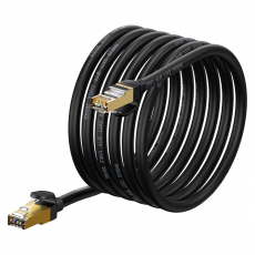 BASEUS - Baseus Nätverkskabel RJ45 Cat 7 10Gbps 5 m - Svart