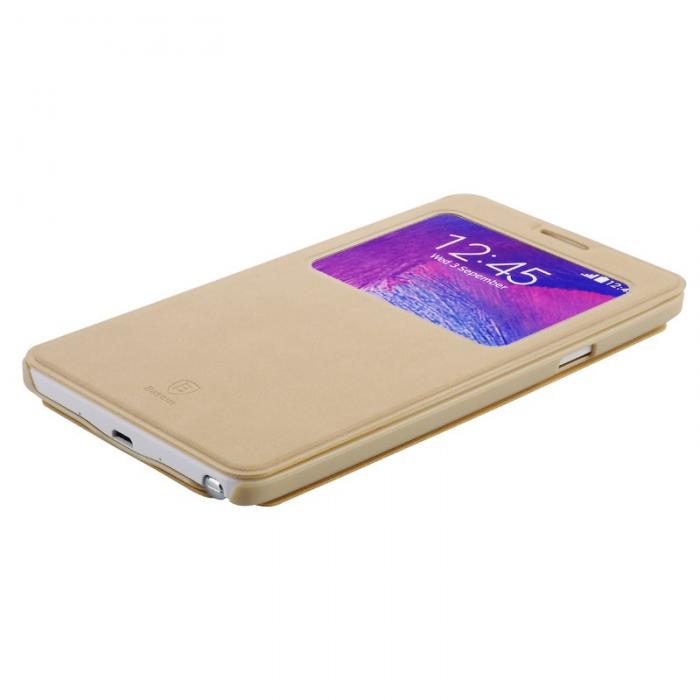UTGATT5 - BASEUS Terse Mobilfodral med fnster till Samsung Galaxy Note 4 - Khaki